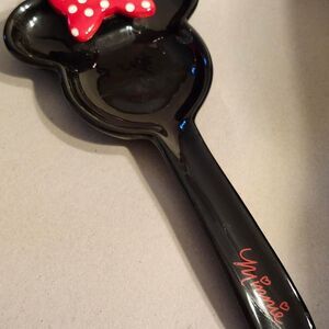 Disney Minnie Mouse spoon rest Black Dinnerware Minnie